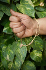 Wooden Lion Crest Pendant with Tulsi Bead Mala - Image 6
