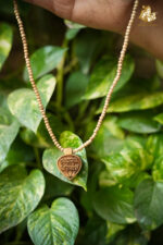 Radha Vallabh Shri Harivansh Wooden Pendant with Tulsi Mala - Image 4