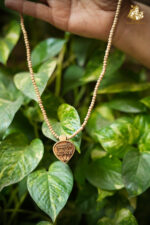 Radha Vallabh Shri Harivansh Wooden Pendant with Tulsi Mala - Image 5
