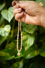 Tulsi Bead Mala with Lotus Bud Pendant - Image 8