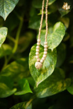 Tulsi Bead Mala with Kamal Gatta Wooden Pendant