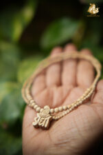 Radha Naam Wooden Pendant with Tulsi Mala - Image 5