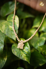 Radha Naam Wooden Pendant with Tulsi Mala - Image 7