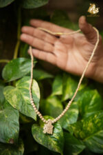 Radha Naam Wooden Pendant with Tulsi Mala - Image 9