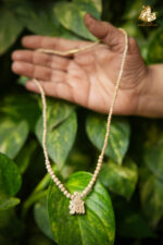 Radha Naam Wooden Pendant with Tulsi Mala - Image 11