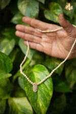 Shree Ram Naam Wooden Pendant with Tulsi Mala - Image 4