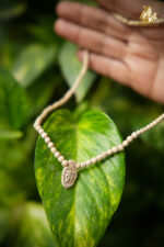 Shree Ram Naam Wooden Pendant with Tulsi Mala - Image 5