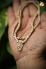 Shree Ram Naam Wooden Pendant with Tulsi Mala