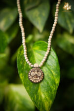 Shree Jagannath Wooden Pendant with Tulsi Mala - Image 2
