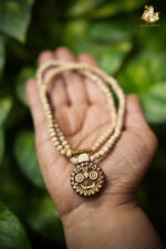 Shree Jagannath Wooden Pendant with Tulsi Mala - Image 6
