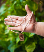 Handcrafted Hanuman Ji Wooden Pendant Tulsi Mala