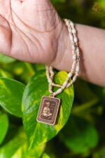 Handcrafted Hanuman Ji Wooden Pendant Tulsi Mala - Image 4